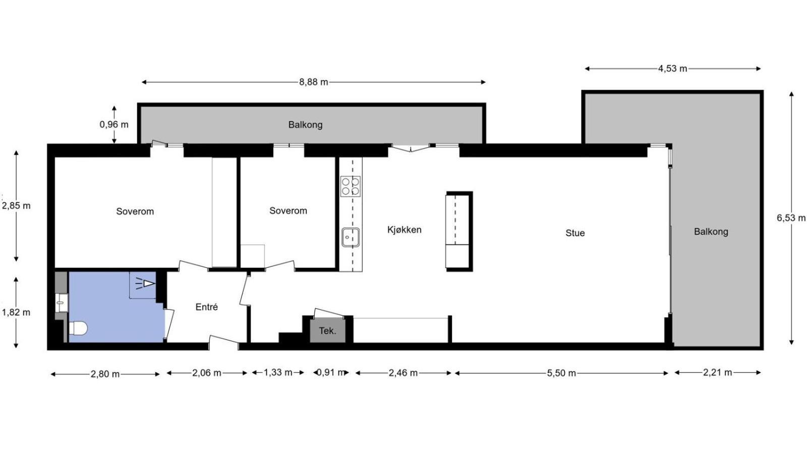Barcode Oslo - Two-Bedroom Apartment In Central Осло Экстерьер фото